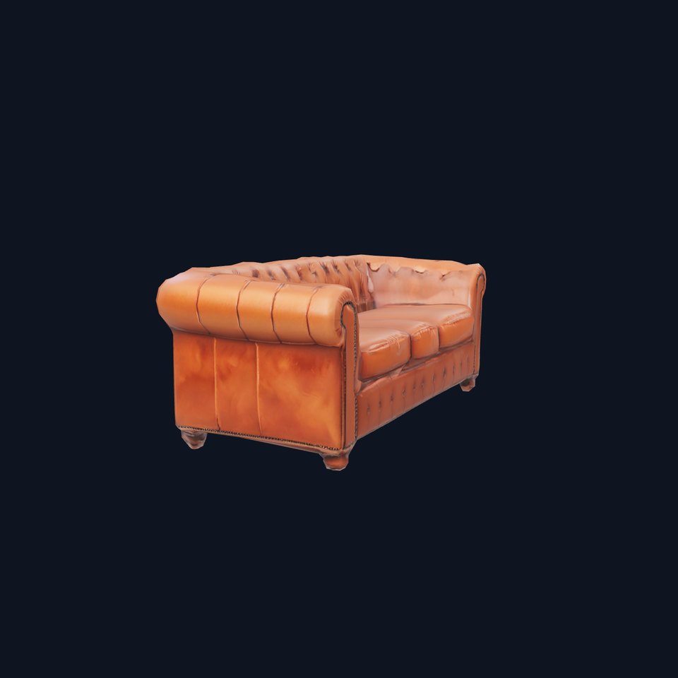 Chesterfield Leather Sofa model pack